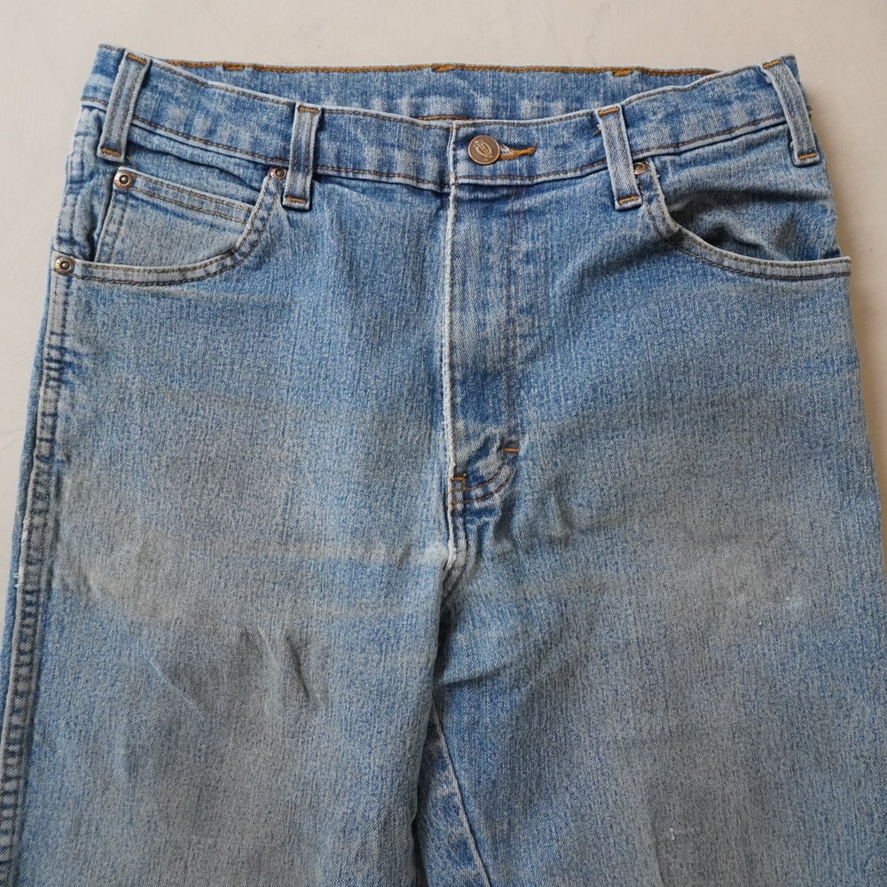 Dickies Jeans 32x32 Mens Blue Straight Leg Workwear Denim Distressed - Picture 5 of 8